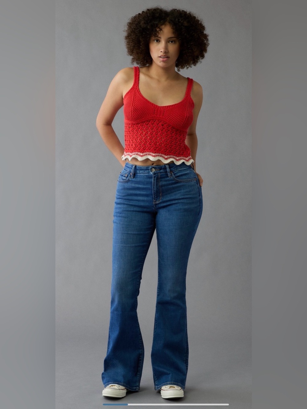 American Eagle Outfitters Super High-Rise Flare Jeans - Size 6
